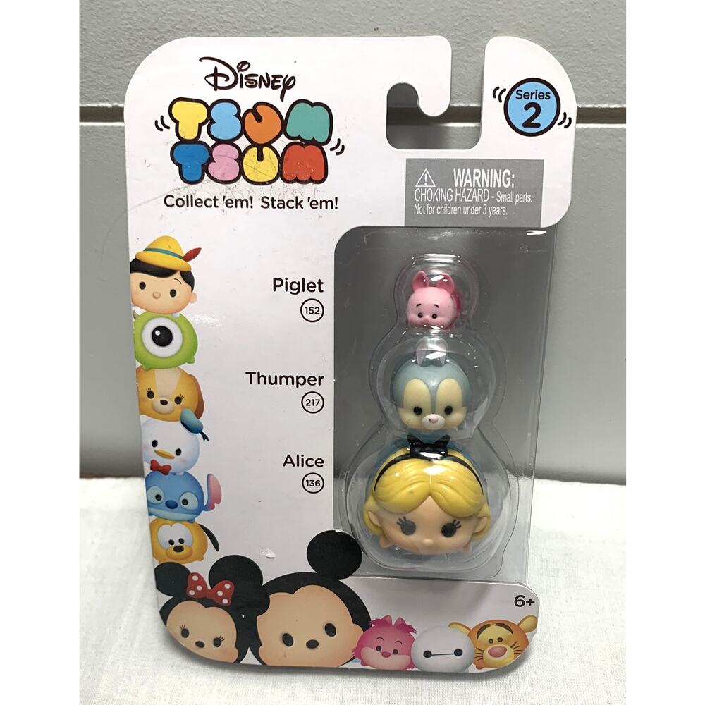 Disney Tsum Tsum Series 2 - Alice (136) Thumper (217), Piglet (152)